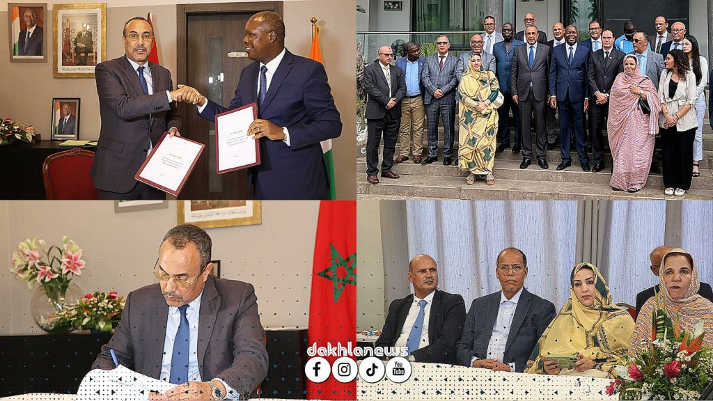 أبيدجان .. توقيع إتفاق إطار للتعاون بين جهة الداخلة وادي الذهب وجهة تونكبي (Tonkpi)