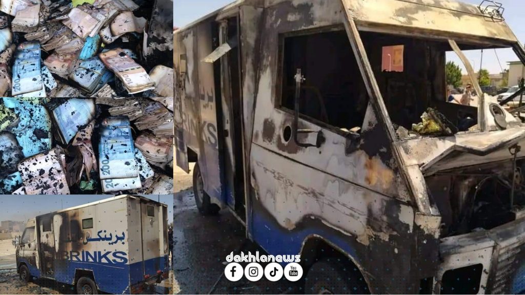 وجـدة .. الملايين تحـ..ـتـ..ـرق داخل سيارة لنقل الأموال في ظروف غامضة