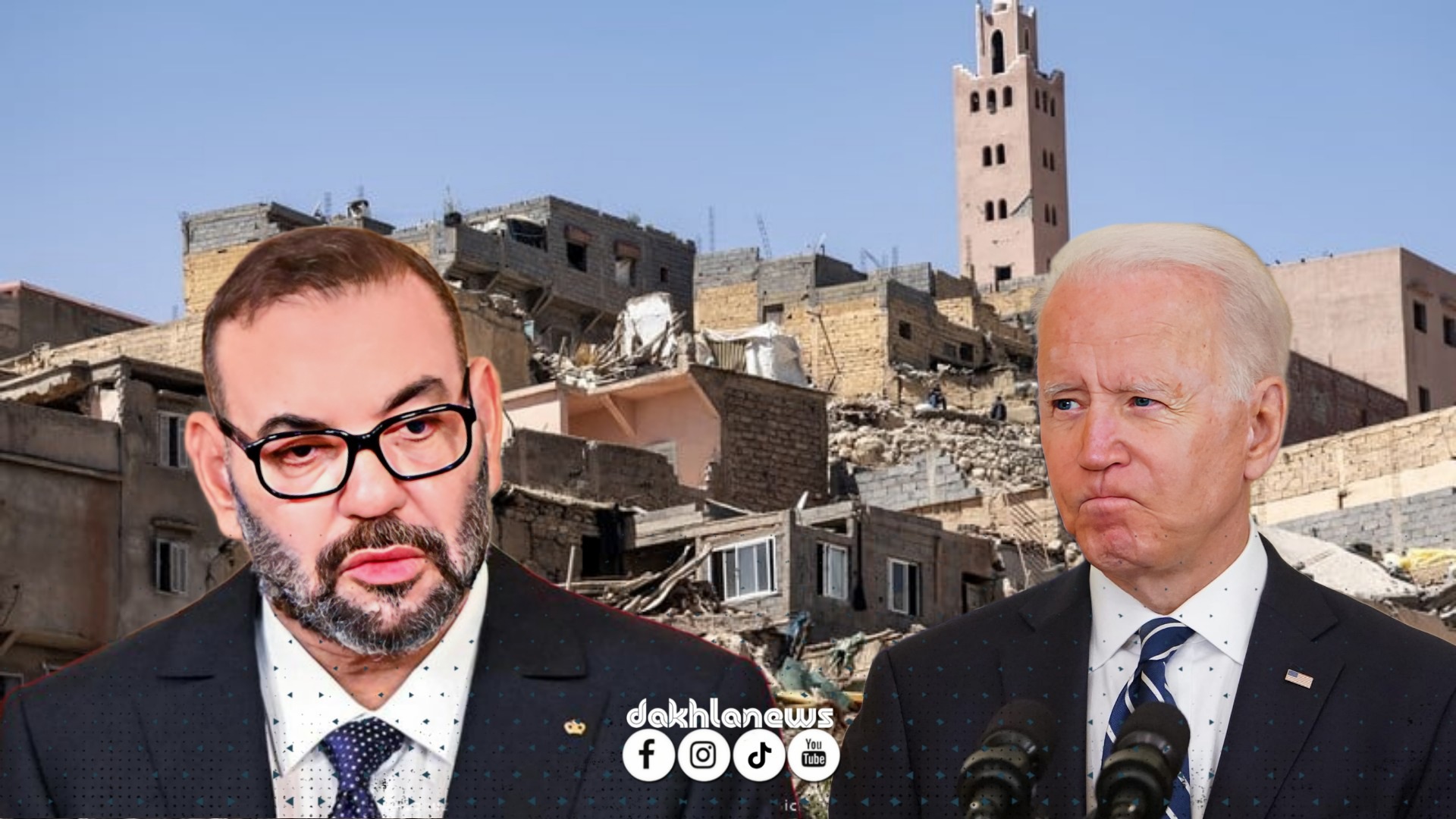 في اتصال مع الملك محمد السادس .. الرئيس الأمريكي جون بايدن يعرض المساعدة على المغرب